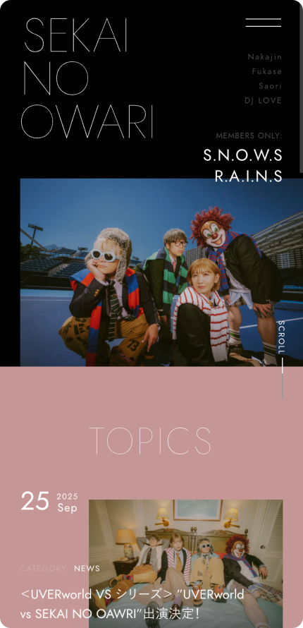 SEKAI NO OWARIイメージ2